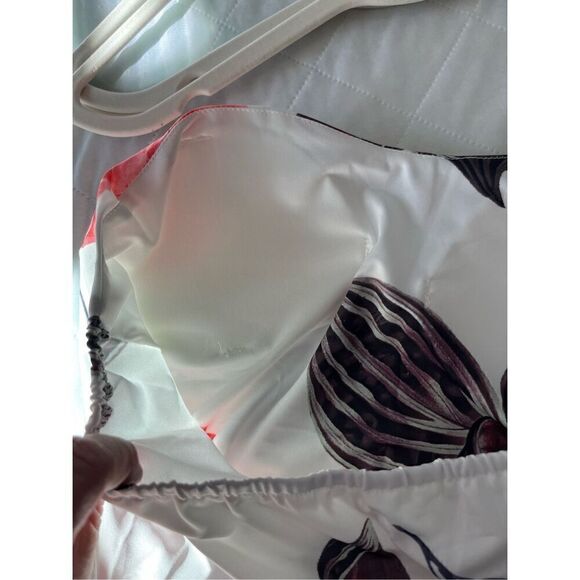 Women Strapless High Waist Slit Asymmetrical Solid Color Beach Maxi Dress NEW - Picture 8 of 10